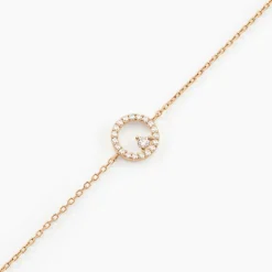 Bracelet Lila Plaqué Or Jaune Oxyde De Zirconium