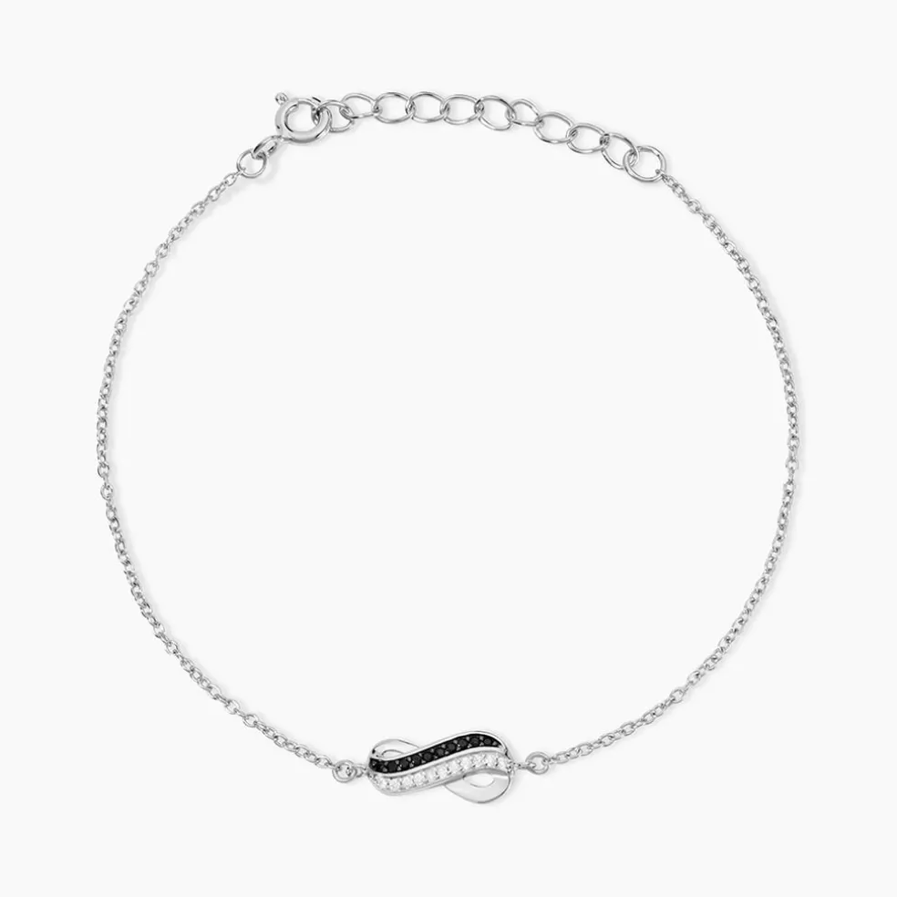 Bracelet Liraz Argent Blanc Oxyde De Zirconium