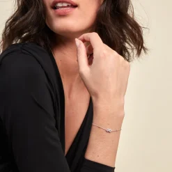 Bracelet Lizéa Argent Blanc