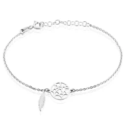 Bracelet Lorelle Argent Blanc