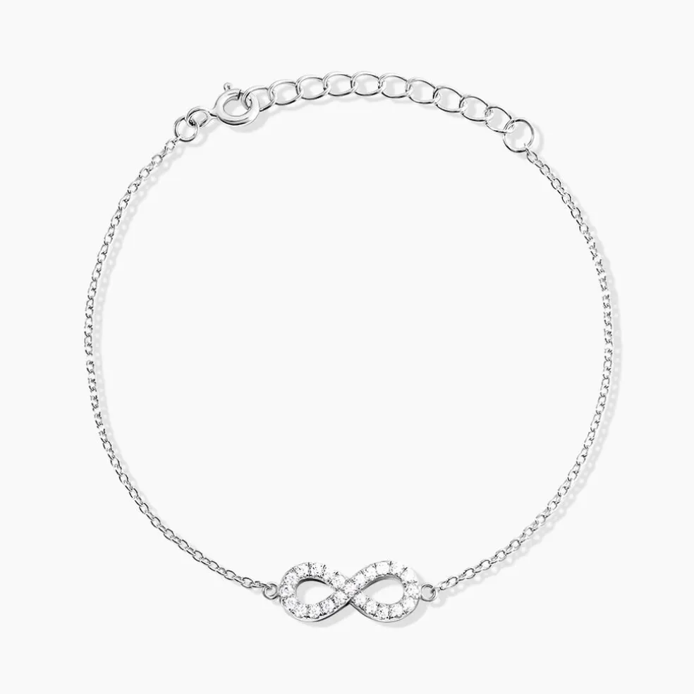 Bracelet Lou Argent Blanc Oxyde De Zirconium