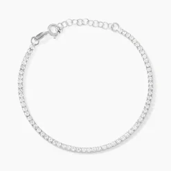 Bracelet Lou-anne Argent Blanc Oxydes De Zirconium