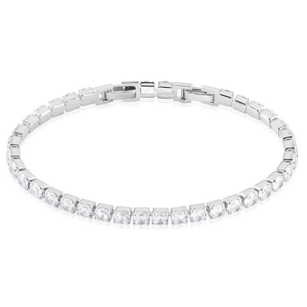 Bracelet Lou-anne Argent Blanc Oxyde De Zirconium Blanc