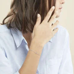 Bracelet Louise Or Blanc Diamant