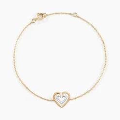 Bracelet Love Is In The Air Or Jaune Oxyde De Zirconium