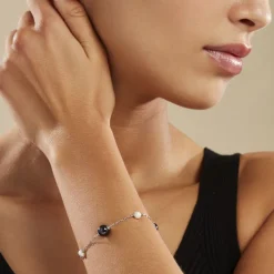 Bracelet Lucia Cera Argent Blanc Perle De Culture Et Céramique