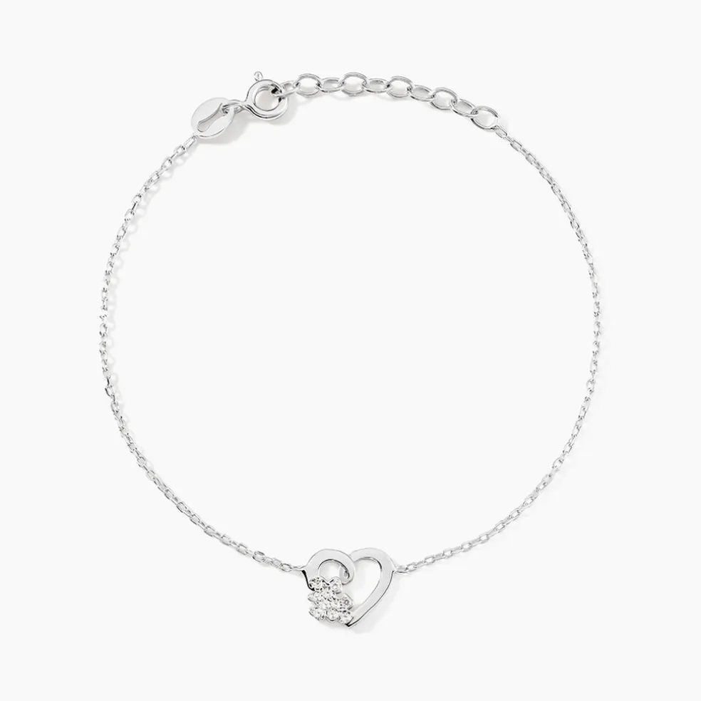Bracelet Lucianna Argent Blanc Oxyde De Zirconium