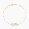 Bracelet Lyana Infini Diamante Or Jaune