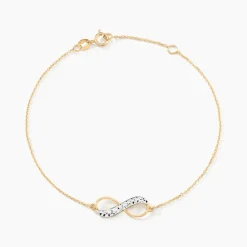 Bracelet Lyana Infini Diamante Or Jaune