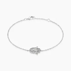 Bracelet Mafatma Argent Blanc Oxyde De Zirconium