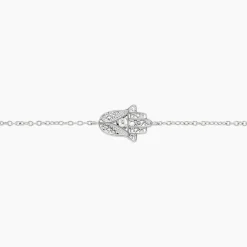 Bracelet Mafatma Argent Blanc Oxyde De Zirconium