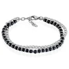 Bracelet Magalos Acier Blanc Onyx