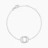 Bracelet Magou Argent Blanc Oxyde De Zirconium