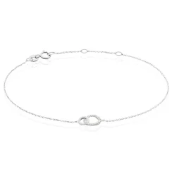Bracelet Mahaut Or Blanc Diamant