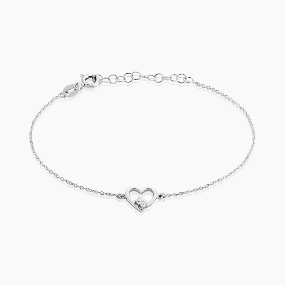 Bracelet Mahira Argent Blanc Oxyde De Zirconium