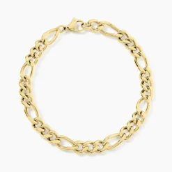 Bracelet Maille Acier Doré Virgil