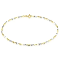 Bracelet Maille Cameo Or Bicolore