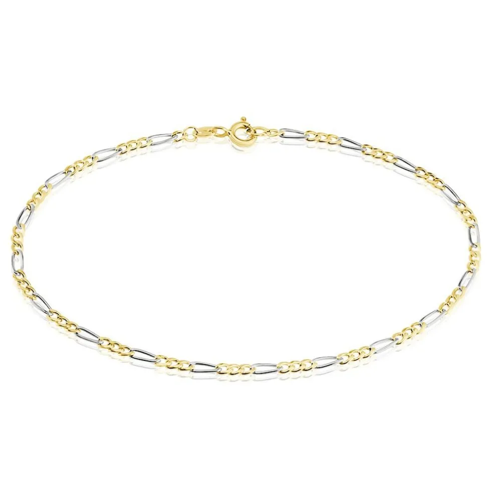 Bracelet Maille Cameo Or Bicolore