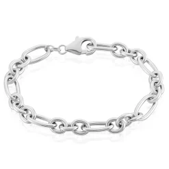 Bracelet Maille Camiorica Argent Blanc
