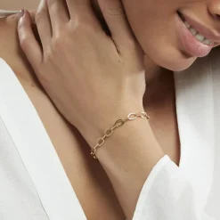 Bracelet Maille Or Jaune Crepinia