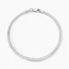 Bracelet Maille Thiane Argent Blanc