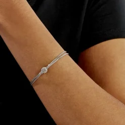 Bracelet Makana Argent Blanc