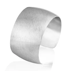 Bracelet Manchette Alexia Acier Blanc