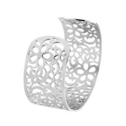 Bracelet Manchette Brenda Acier Blanc