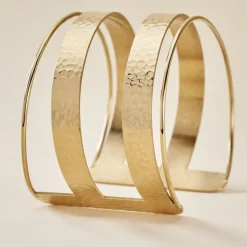 Bracelet Manchette Chita Acier Doré