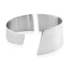 Bracelet Manchette Signature Acier Blanc