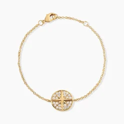 Bracelet Maria-carmen Plaqué Or Jaune Oxyde De Zirconium