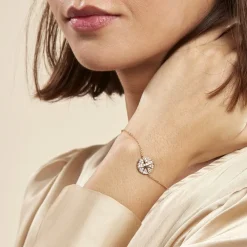 Bracelet Maria-carmen Plaqué Or Jaune Oxyde De Zirconium