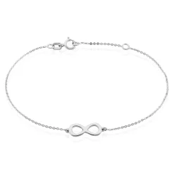 Bracelet Maryeme Infini Selectra Or Blanc