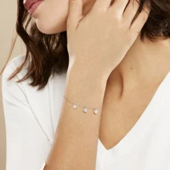 Bracelet Maryline Argent Blanc