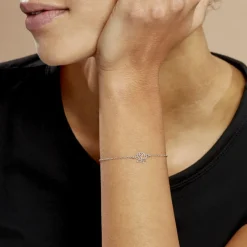 Bracelet Maylie Argent Blanc