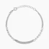 Bracelet Melodie Argent Blanc