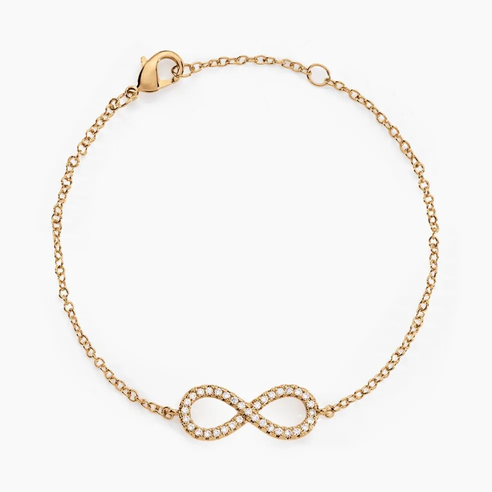 Bracelet Merane Plaqué Or Jaune Oxyde De Zirconium