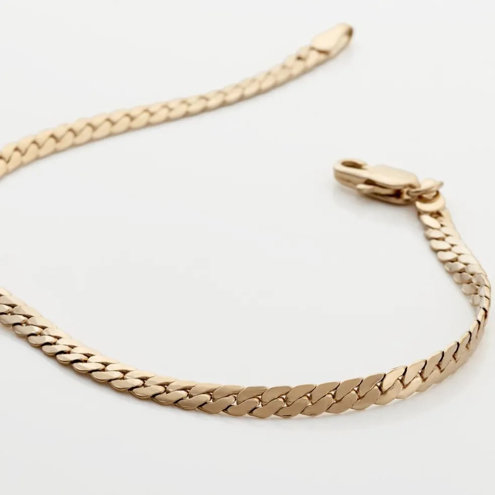 Bracelet Messaline Plaqué Or Jaune