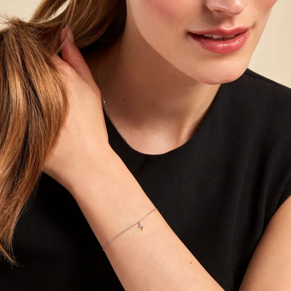 Bracelet Meyline Argent Blanc Oxyde De Zirconium