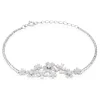 Bracelet Midnight Flower Argent Blanc Oxyde De Zirconium