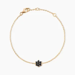 Bracelet Midnight Royalty Plaqué Or Jaune Pierre De Synthèse