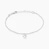Bracelet Mikaelle Argent Blanc