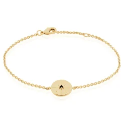 Bracelet Milia Plaqué Or Jaune Verre