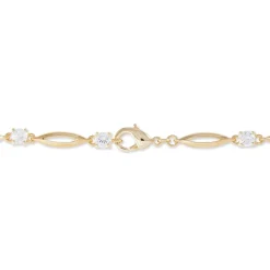 Bracelet Mimona Plaqué Or Jaune Oxyde De Zirconium