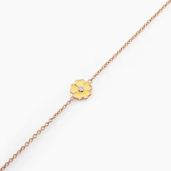 Bracelet Mimosa Argent Rose Oxyde De Zirconium