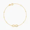 Bracelet Mimy Infini Boules Or Jaune