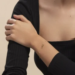 Bracelet Mimy Infini Boules Or Jaune