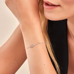 Bracelet Mirabel Argent Blanc Oxyde De Zirconium