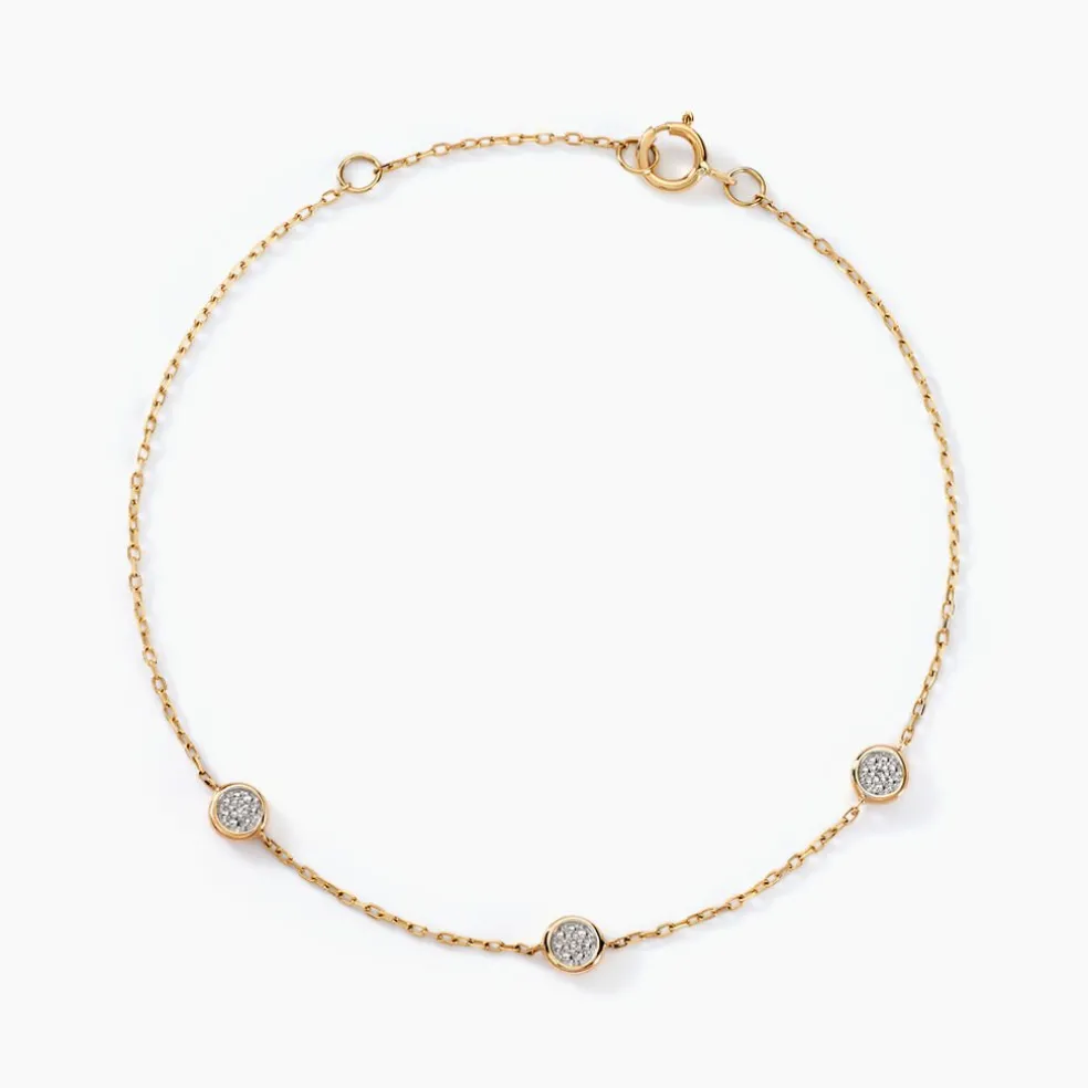 Bracelet Mon 1er Diamant Or Jaune Diamant