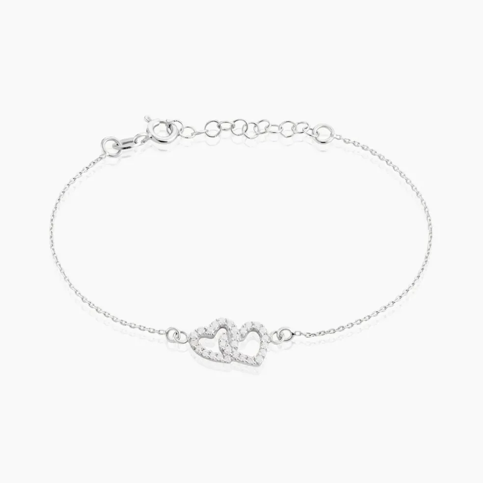 Bracelet Mona Argent Blanc Oxyde De Zirconium